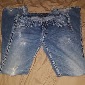 Silver TWISTED Jean's